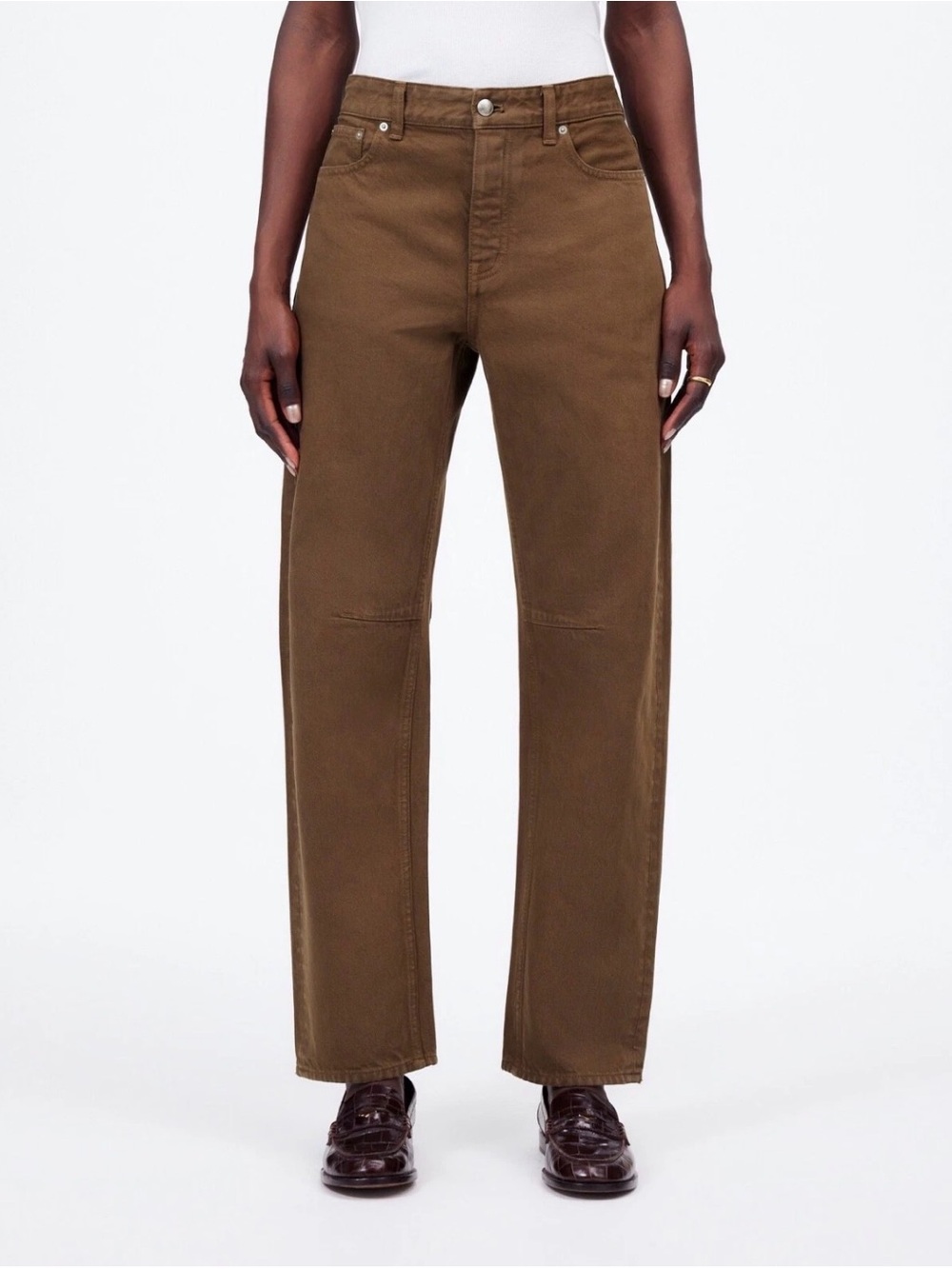 Madewell Darted Barrel-Leg Jean Garment Dyed Denim 25